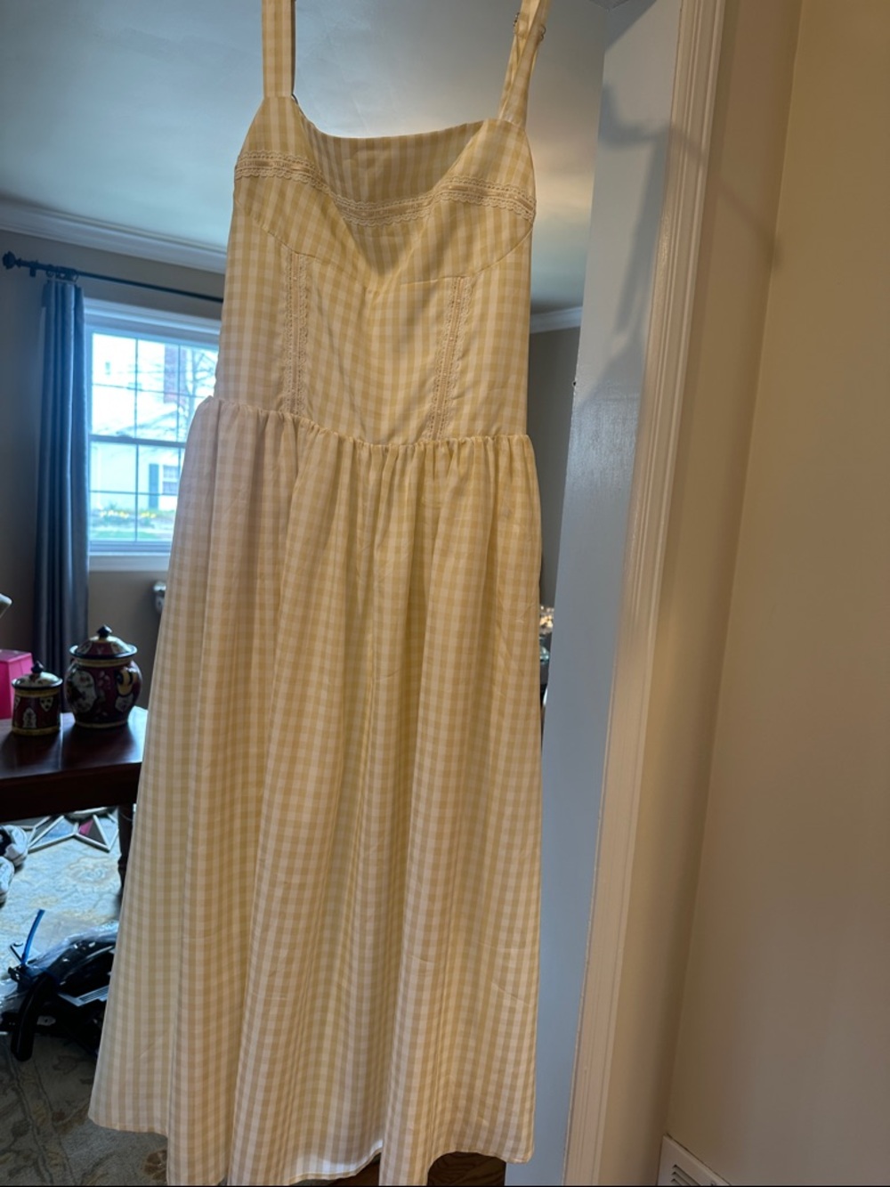 Light Yellow Gingham Sundress